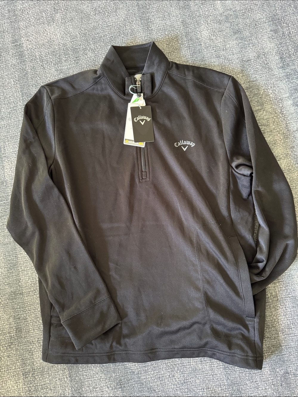 Callaway Black Lightweight Quarter-Zip Shirt Jacket